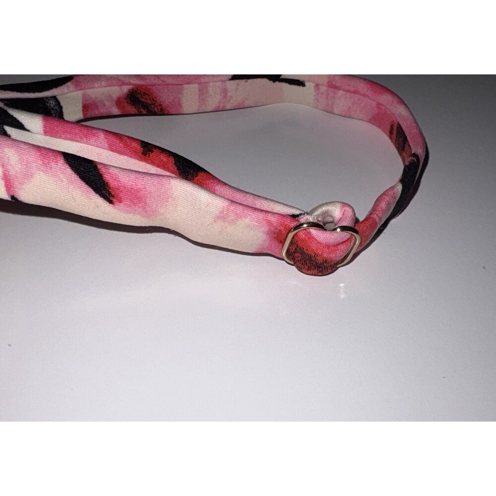 Kate Spade Pink Floral One Piece Swimsuit Bay of Roses Size XS Smocked Stretch - Picture 15 of 16